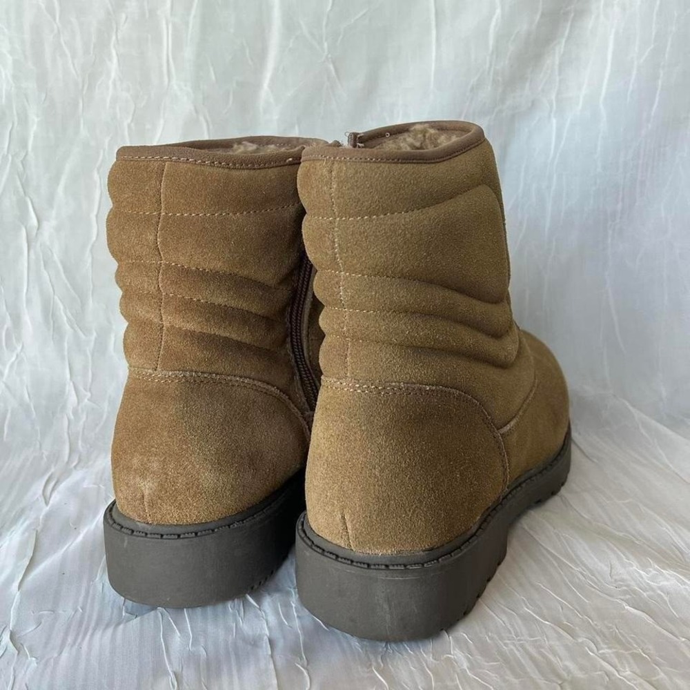 Vintage Y2k Route 77 suede boots tan size 6.5 - Picture 4 of 6